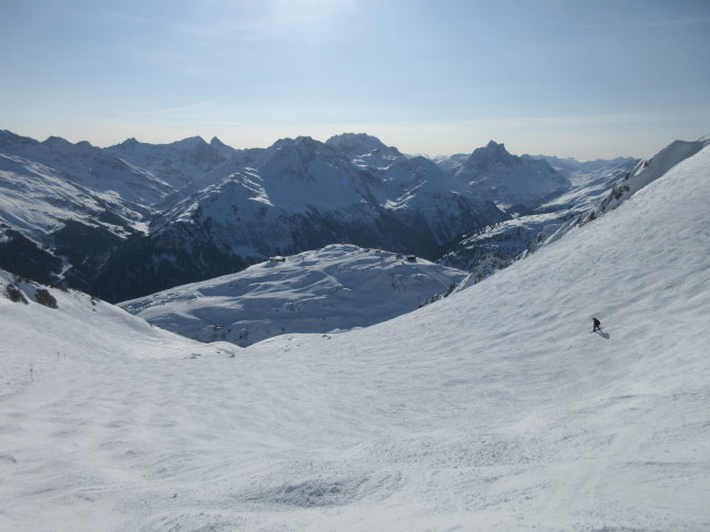 Markus auf der Schindlerkar-Skiroute