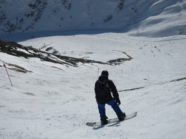 Markus auf der Schindlerkar-Steilhang-Skiroute