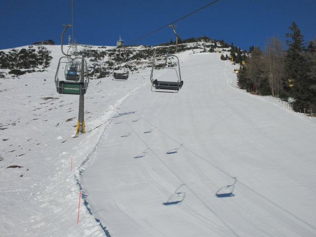 Gipfelhang-Abfahrt von der Gipfelbahn aus