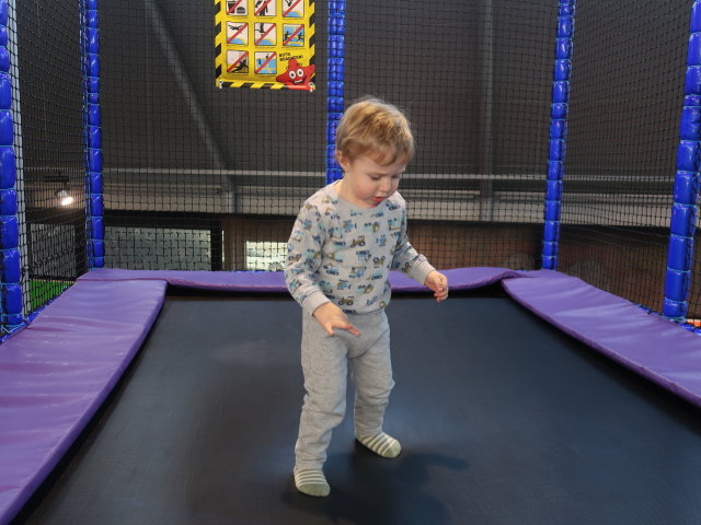 Nils im Kletterparcours