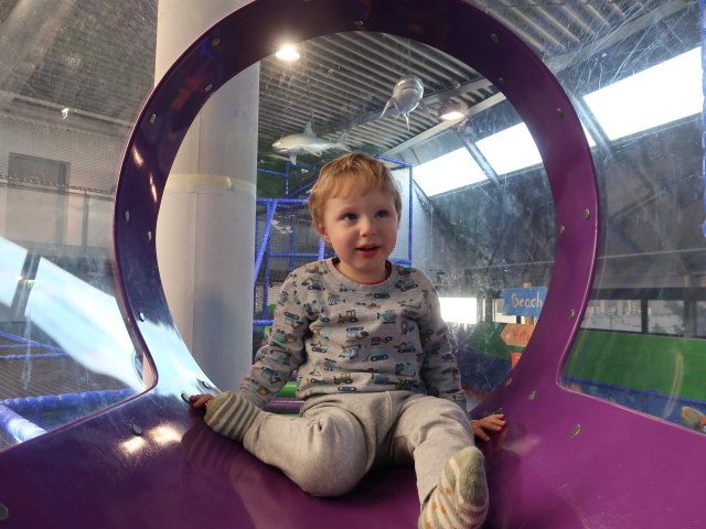 Nils im Kletterparcours