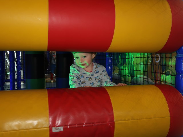 Nils im Kletterparcours