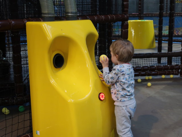 Nils in der Piraten-Softball-Anlage