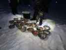 Wildniscamp von Arctic Dogsled Adventure beim V&auml;kk&auml;r&auml;j&auml;rvi (20. Feb.)