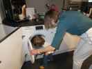 Nils und Mama im Haus meiner Eltern