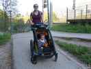 Sabine und Nils beim Bahnhof Pressbaum, 326 m