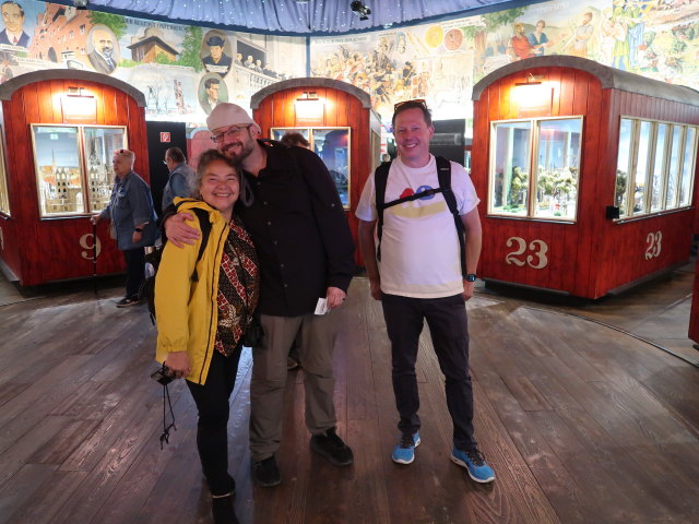 Silvana, Markus und Peter im Riesenrad