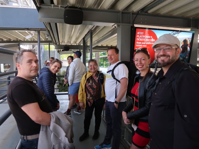 Udo, Klara, Silvana, Peter, Julia und Markus im Riesenrad