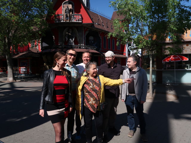 Julia, ich, Peter, Silvana, Markus und Udo im Prater