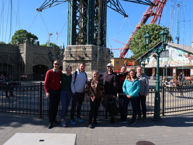 Ich, Klara, Peter, Silvana, Markus, Julia, ? und Udo beim Praterturm