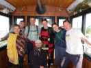 Silvana, Udo, ich, Markus, Julia, Klara und Peter im Riesenrad