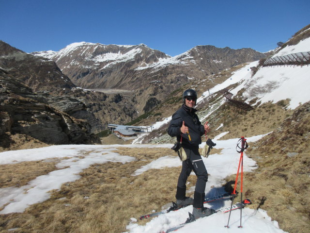 Frank zwischen Knappenb&auml;udlsee und Mittelstation der Goldbergbahn