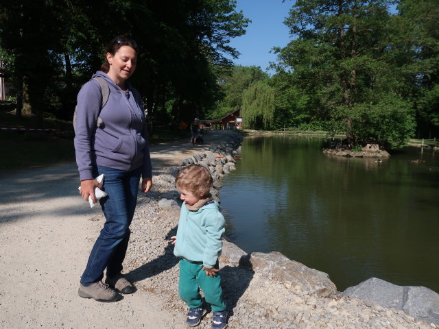 Sabine und Nils im Wildpark Hochrie&szlig; (9. Mai)
