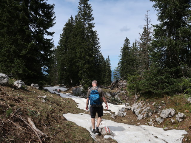 Frank zwischen Bernlehnerh&uuml;tte und Schwarzalm