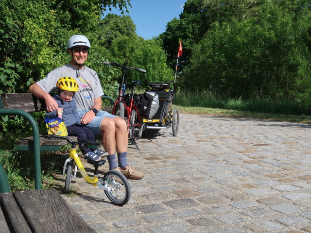 Nils und ich zwischen Wismeyergarten und Kledering