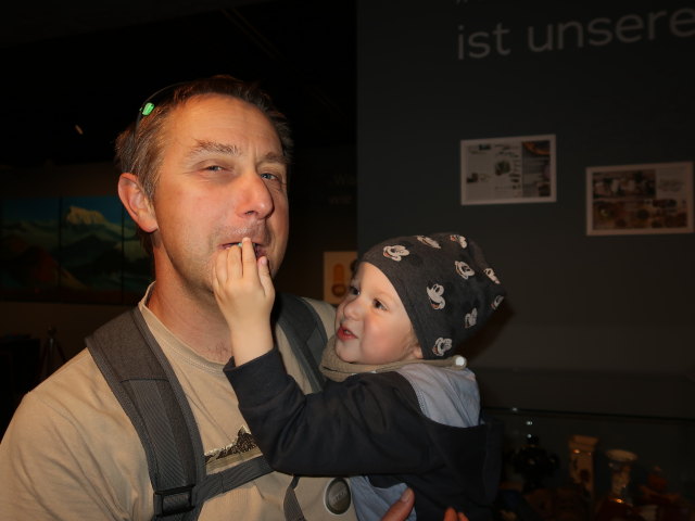 Ich und Nils im Welcome Center