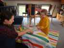 Sabine und Nils in unserer Wohnung