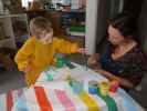 Nils und Sabine in unserer Wohnung