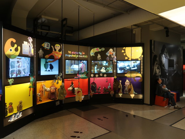 Sabine und Nils im Radio- ja TV-Museo Mastola in Lahti (22. Mai)