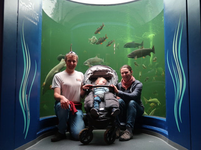 Ich, Nils und Sabine im Maretarium in Kotka (22. Mai)