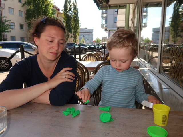 Sabine und Nils im Ravintola Nimto in Kouvola (23. Mai)