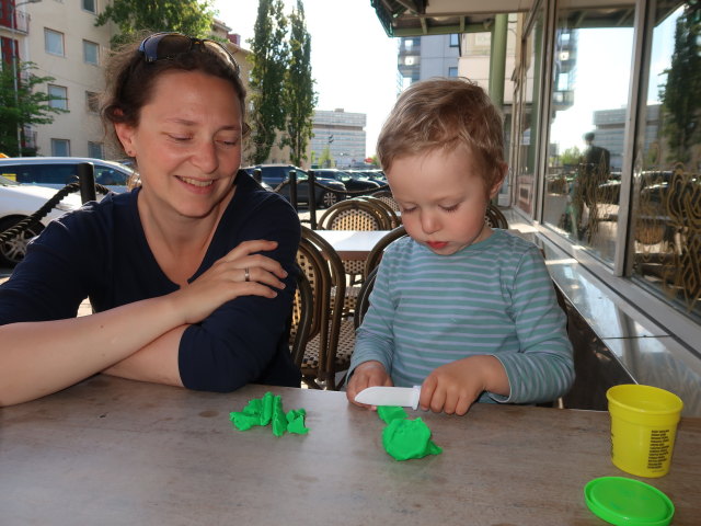 Sabine und Nils im Ravintola Nimto in Kouvola (23. Mai)