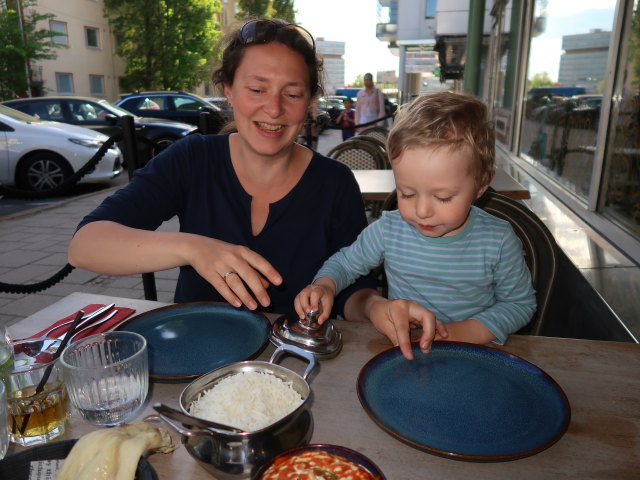 Sabine und Nils im Ravintola Nimto in Kouvola (23. Mai)