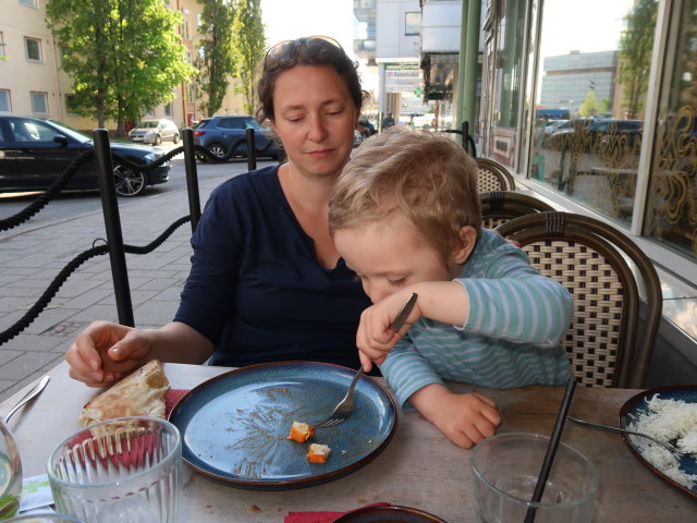 Sabine und Nils im Ravintola Nimto in Kouvola (23. Mai)