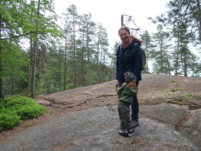 Nils und Sabine am Ketunlenkki im Repoveden Kansallispuisto (24. Mai)