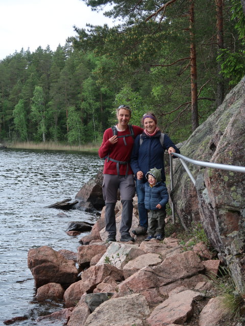 Ich, Sabine und Nils am Ketunlenkki im Repoveden Kansallispuisto (24. Mai)