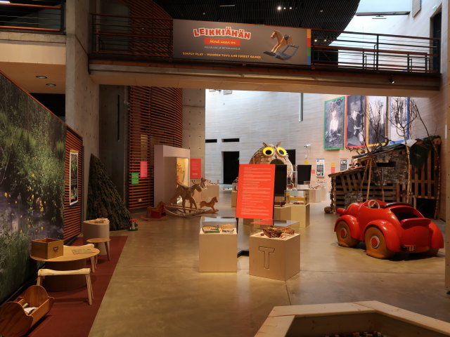 Sonderausstellung 'Leikki&auml;h&auml;n t&auml;m&auml; vaan on' im Suomen Mets&auml;museo Lusto (25. Mai)