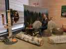 Sabine in der Sonderausstellung 'Leikki&auml;h&auml;n t&auml;m&auml; vaan on' im Suomen Mets&auml;museo Lusto (25. Mai)