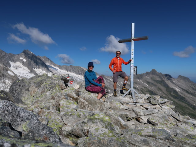 Ursa und ich am Rosskopf, 2.845 m (12. Juli)
