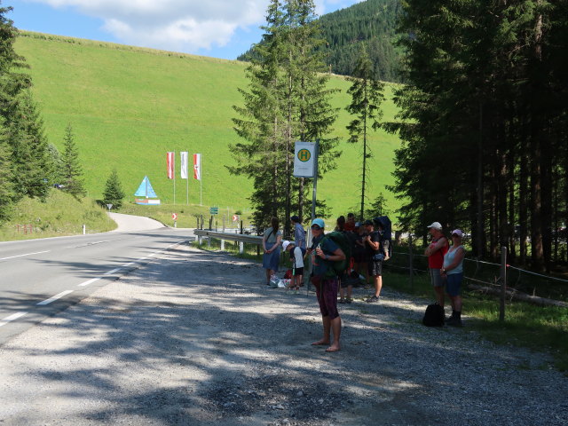 Ursa in der Haltestelle Gerlos Alpenstausee Durlassboden (12. Juli)
