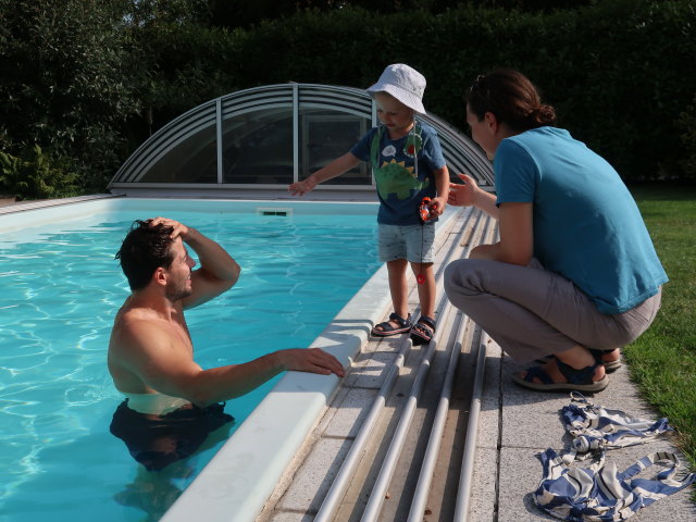 Alexander, Nils und Sabine in Biedermannsdorf