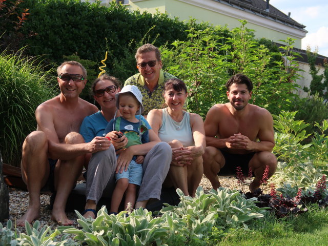 Ich, Sabine, Nils, Heinz, Ulrike und Alexander in Biedermannsdorf