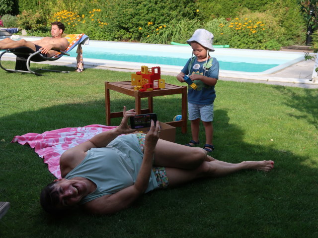 Alexander, Ulrike und Nils in Biedermannsdorf
