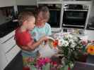 Nils und Mama im Haus meiner Eltern