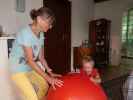 Mama und Nils im Haus meiner Eltern