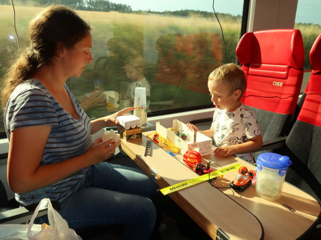 Sabine und Nils im REX 2102 (18. Juli)