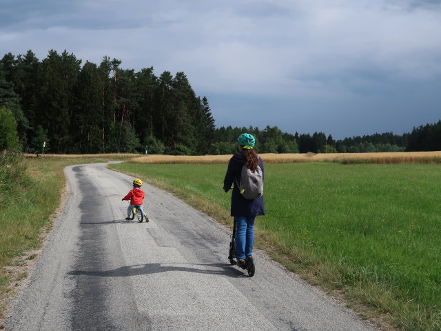 Nils und Sabine zwischen Schrems und Amaliendorf (18. Juli)