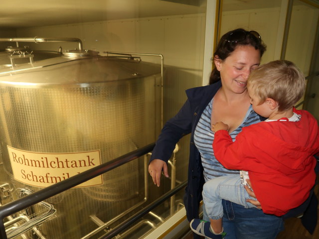 Sabine und Nils in der K&auml;semacherwelt in Heidenreichstein (18. Juli)