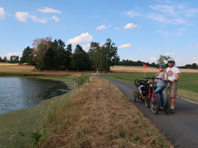 Sabine und Nils beim Edelweiher (18. Juli)