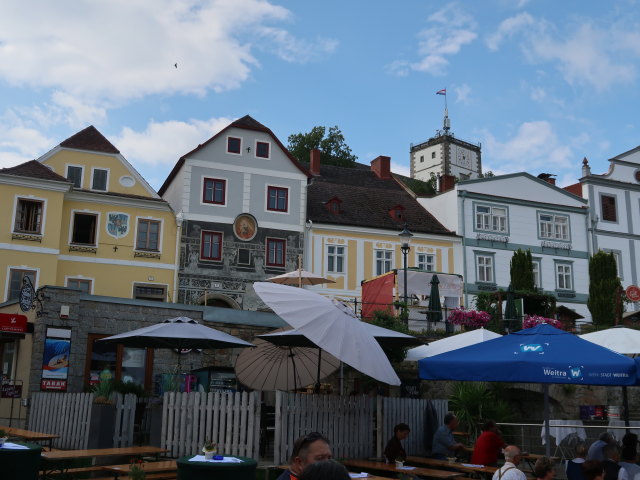 Rathausplatz in Weitra (19. Juli)