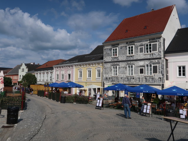 Rathausplatz in Weitra (19. Juli)