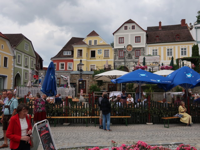 Rathausplatz in Weitra (19. Juli)