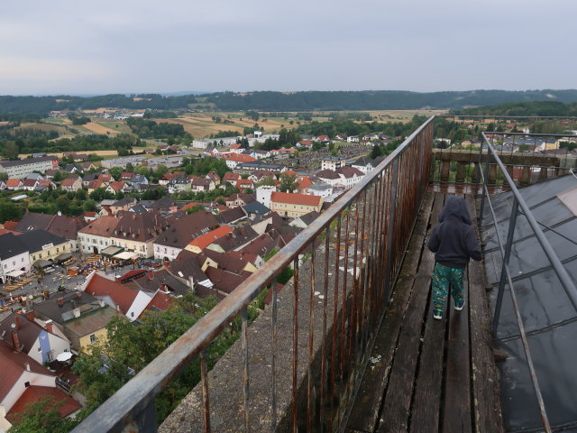 Nils im Schloss Weitra, 601 m (19. Juli)