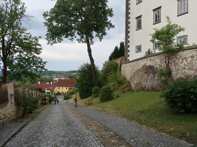 Sabine und Nils im Hofgraben in Weitra (19. Juli)