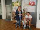 Sabine, Nils und ich in der K&auml;semacherwelt in Heidenreichstein (18. Juli)