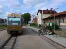 Sabine im Bahnhof Weitra, 574 m (19. Juli)